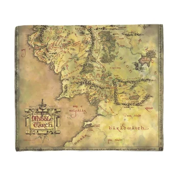 Lord Of The Rings Middle Earth Fleece Blanket