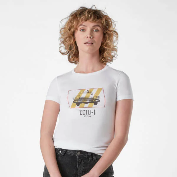 Ghostbusters Ecto-1 Women's T-Shirt - White