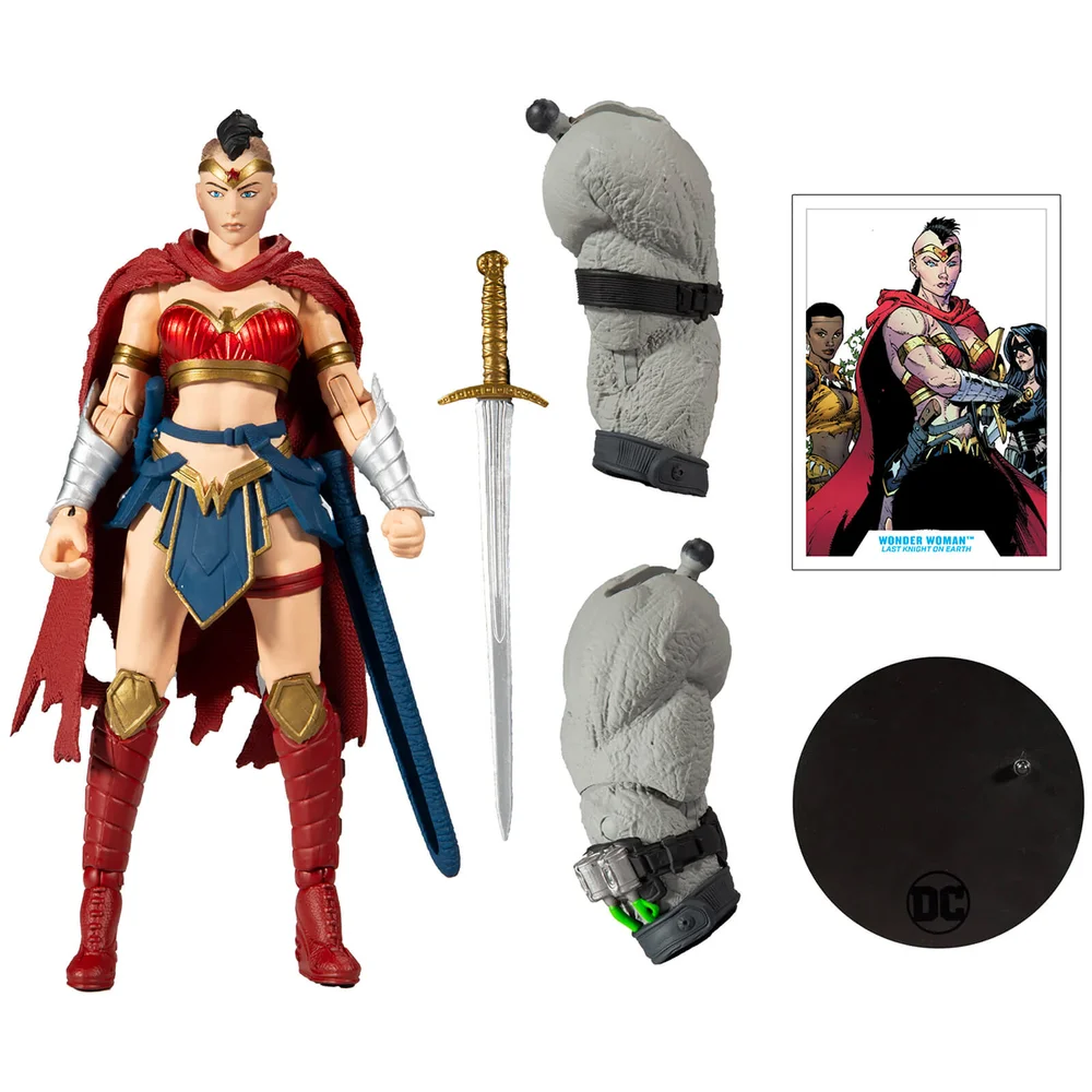 McFarlane DC Build-A 7" Figures Wv3 - Last Knight On Earth - Wonder Woman Action Figure Image 1