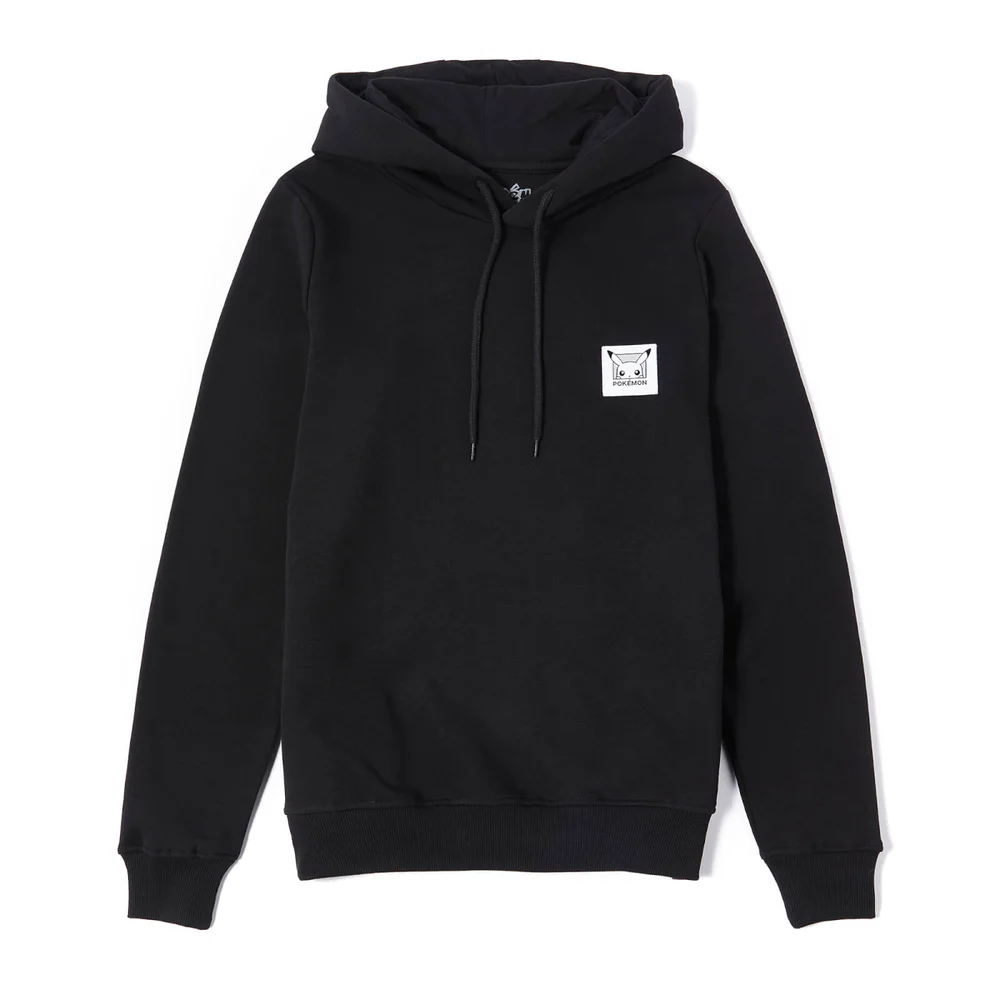Pokémon Pikachu Patch Unisex Hoodie - Black - S Image 1