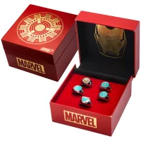 SalesOne Marvel Iron Man Arc Reactors Adjustable Rings Set