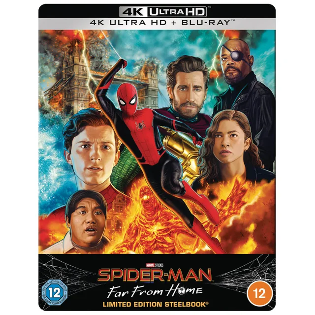 Spider-Man: Far From Home - Zavvi Exclusive 4K Ultra HD Lenticular Steelbook (Includes Blu-ray)