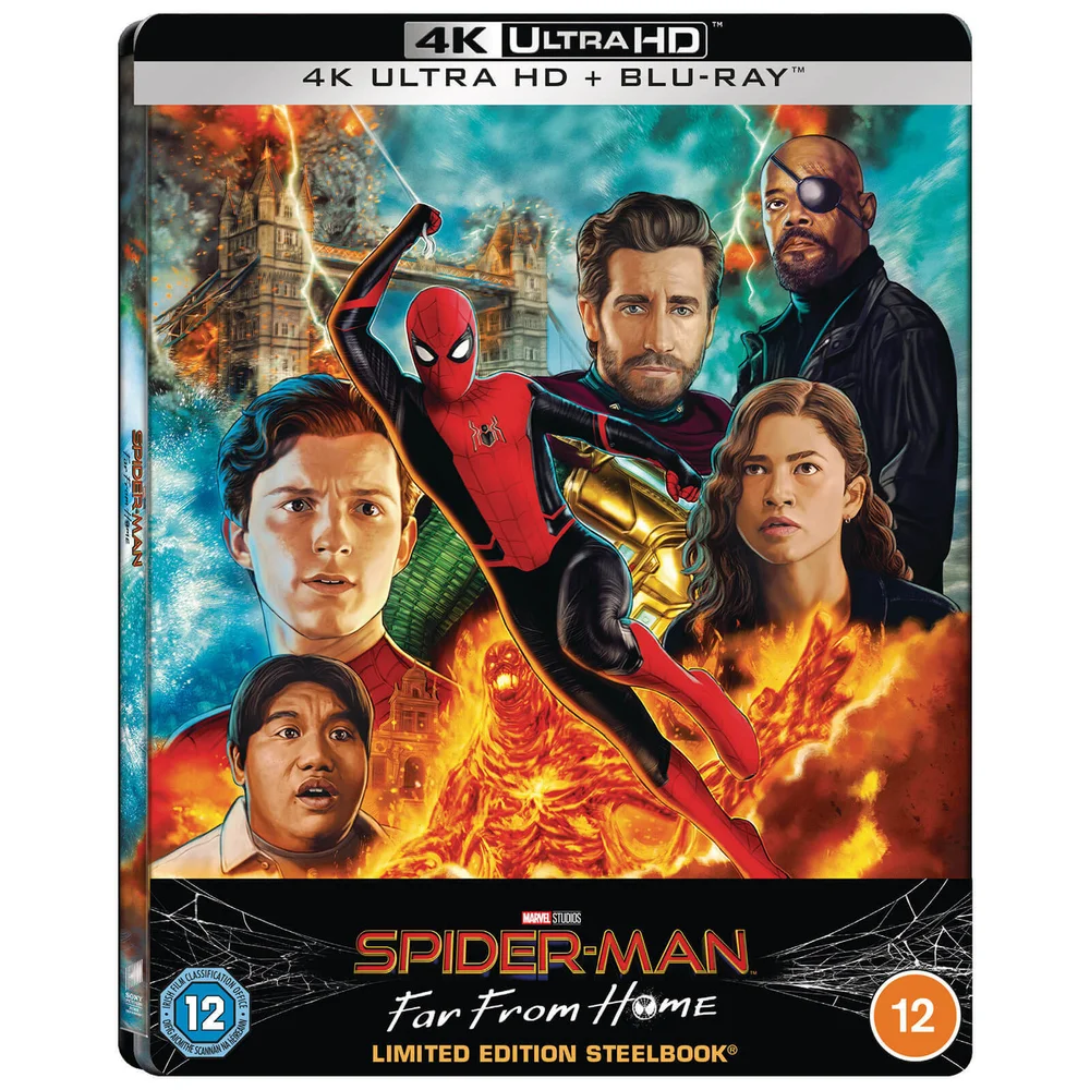 Spider-Man: Far From Home - Zavvi Exclusive 4K Ultra HD Lenticular Steelbook (Includes Blu-ray) Image 1