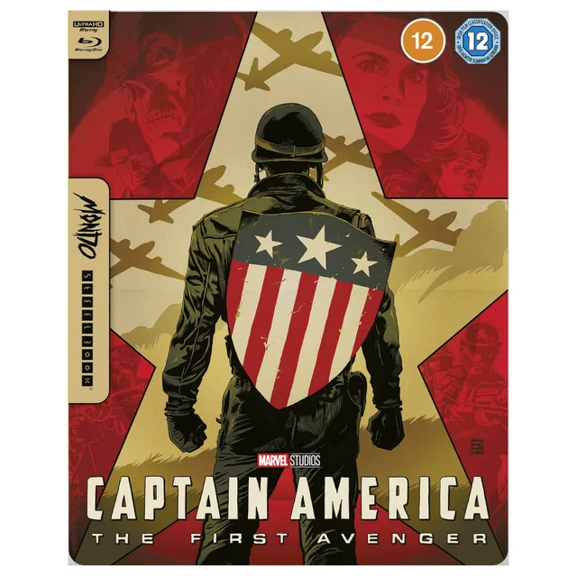 Marvel Studios' Captain America -Mondo#43 Zavvi Exclusive 4K Ultra HD Steelbook (Includes Blu-ray)