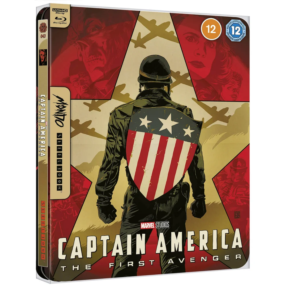 Marvel Studios' Captain America -Mondo#43 Zavvi Exclusive 4K Ultra HD Steelbook (Includes Blu-ray) Image 1