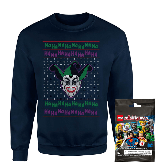 DC Sweatshirt & Lego Minifigure Bundle