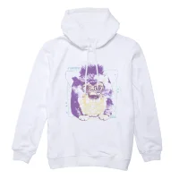 Furby Blue Print Hoodie - White - undefined undefined