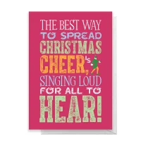 Elf Christmas Cheer Greetings Card