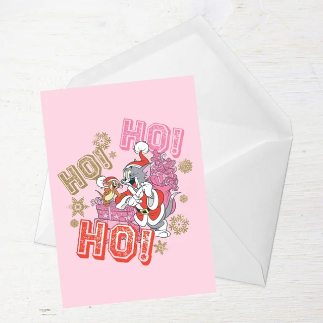 Tom And Jerry Ho! Ho! Ho! Greetings Card