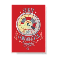 Elf Spirit Clausometer Greetings Card - undefined undefined