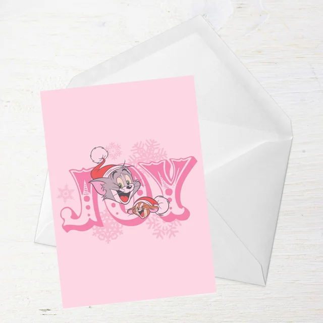 Tom And Jerry Joy Greetings Card