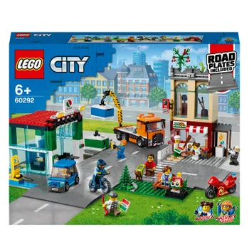 LEGO City: Town Centre with Road Plates & Car Wash Toy (60292)