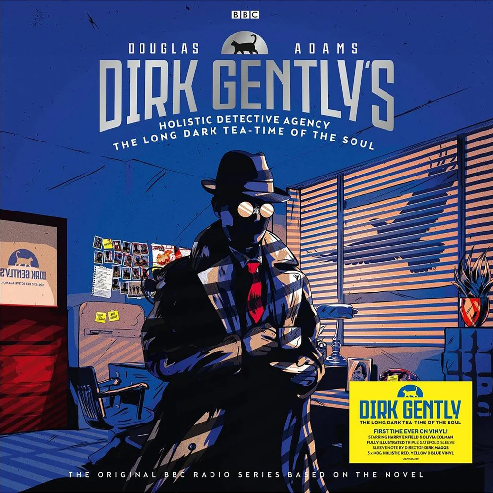 Dirk Gently: The Long Dark Tea-Time of the Soul (140g Red, Blue and Yellow Vinyl) Image 1