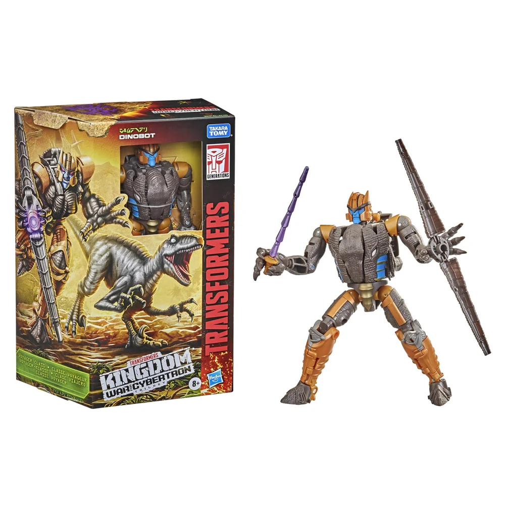 Hasbro Transformers Generations War for Cybertron: Kingdom Voyager WFC-K18 Dinobot Action Figure Image 1