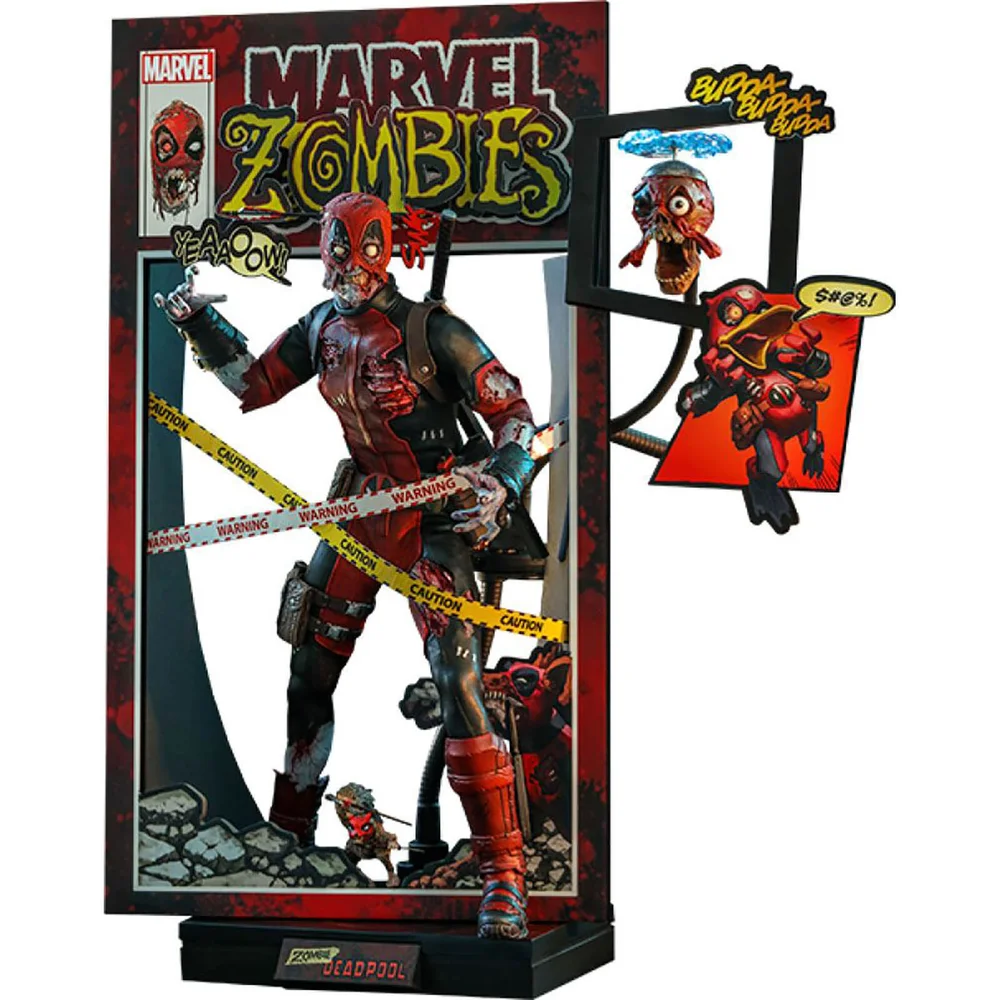 Hot Toys Marvel Zombies Comic Masterpiece 1/6 Zombie Deadpool 31cm Action Figure Image 1