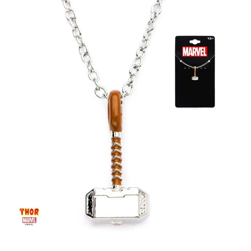 Marvel Thor Hammer Pendant Necklace Image 1