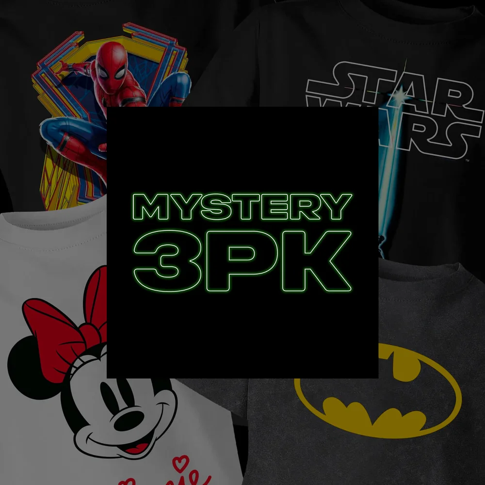 Kids Mystery 3 Pack T-Shirts - Multi - Unisex - 3-4 Years Image 1
