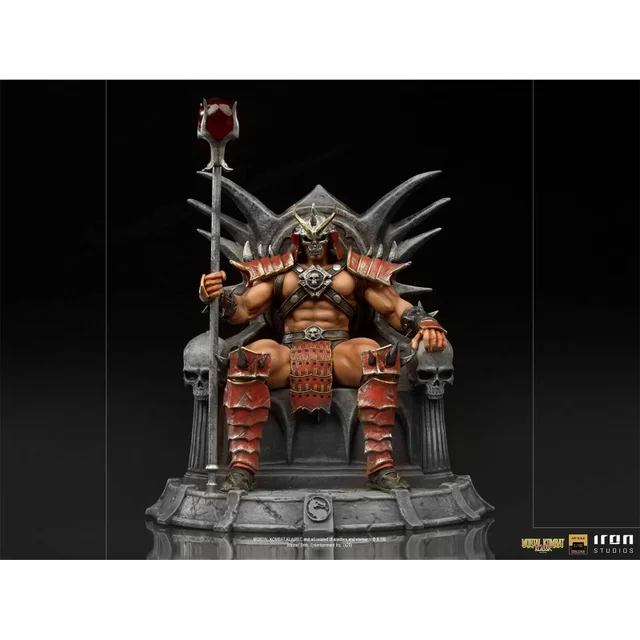 Iron Studios Mortal Kombat Deluxe BDS Art Scale Statue 1/10 Shao Khan 25 cm