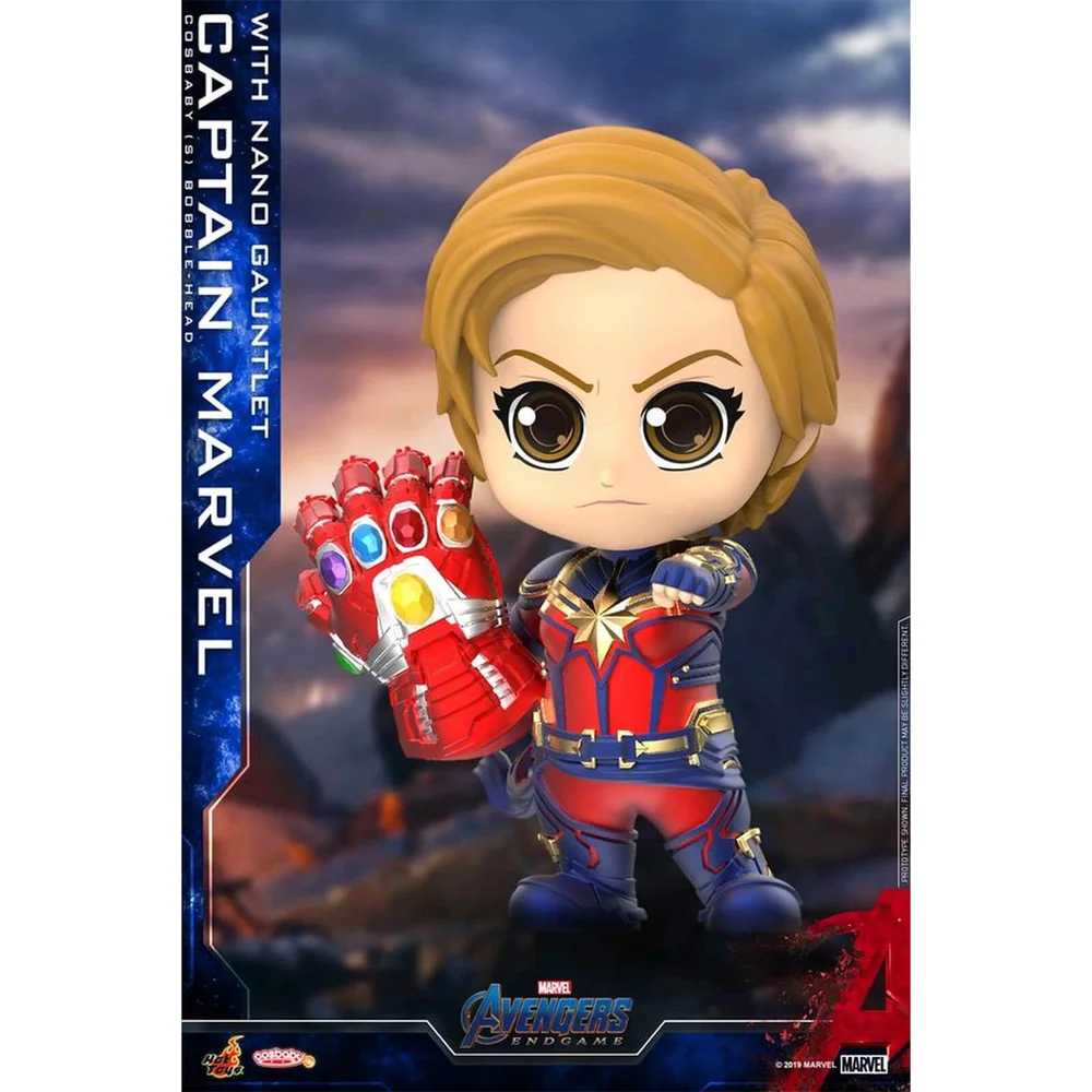 Hot Toys Cosbaby Marvel Avengers Endgame (Size S) - Captain Marvel (with Nano Gauntlet Version) Image 1
