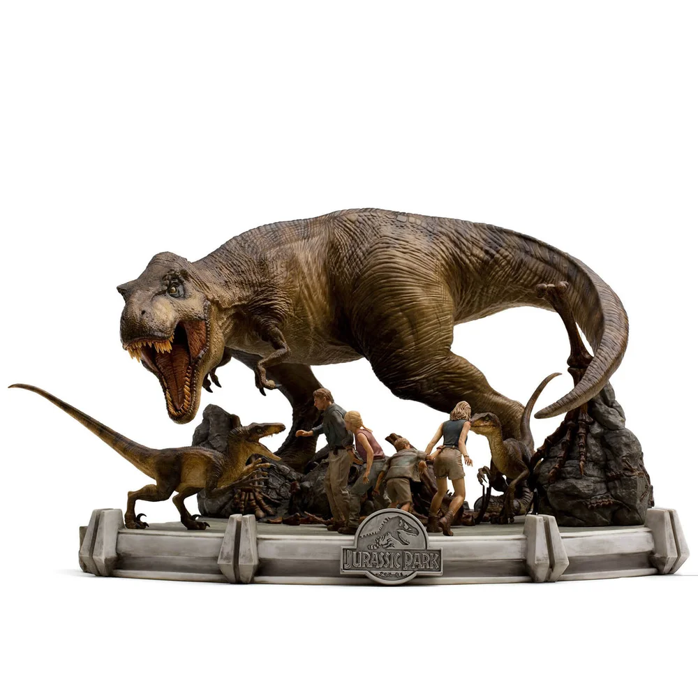 Iron Studios Jurassic Park Demi Art Scale Statue 1/20 The Final Scene 48 cm Image 1