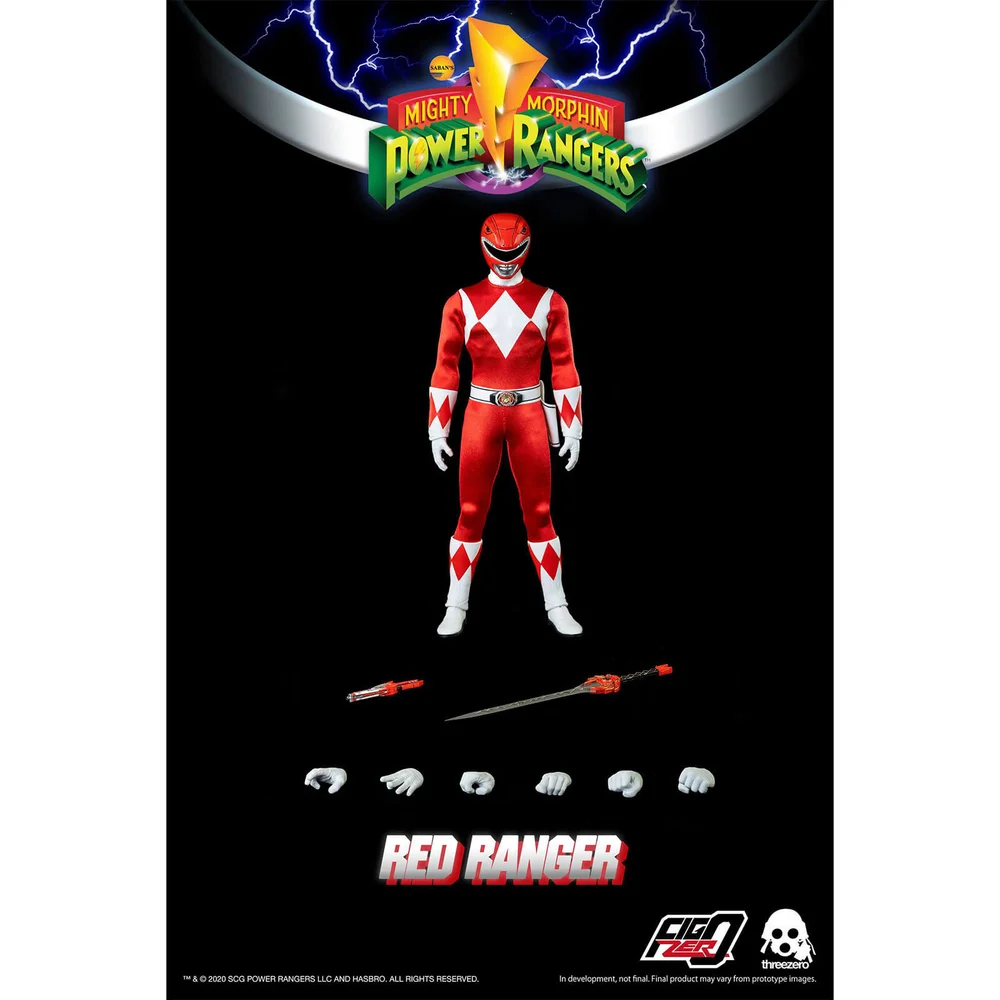 ThreeZero Power Rangers Red Ranger 1:6 Scale Figure Image 1