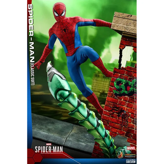 Hot Toys Marvel's Spider-Man Video Game Masterpiece Action Figure 1/6 Spider-Man (Classic Suit) 30 cm