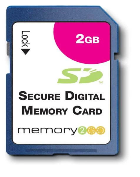 Memory2Go 2GB SD Card Image 1