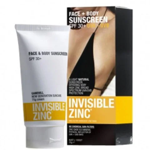 Invisible Zinc Face & Body Sunscreen SPF 30+ Image 1