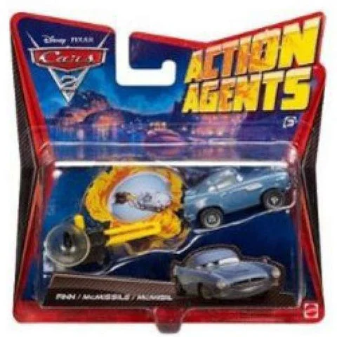 Cars 2 - Action Agents Vehicle and Launcher Finn Mcmissile Image 1