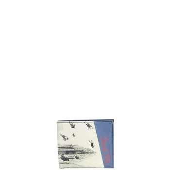 DIESEL HIRESH SMALL PU WALLET - LONDON FOG/INSIGNIA BLUE
