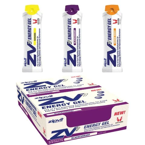 ZipVit ZV7 Energy Gel - Box of 24 - 24Softgels - Box - Banana Image 1