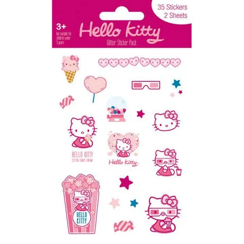 Hello Kitty Candy (Glitter) - Glitter Sticker Pack Image 1