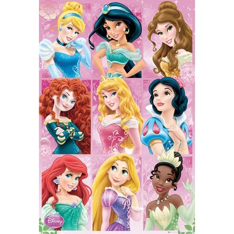 Disney Princess Grid - Maxi Poster - 61 x 91.5cm Image 1