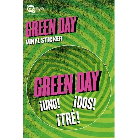 Green Day Logo - Vinyl Sticker - 10 x 15cm Image 1