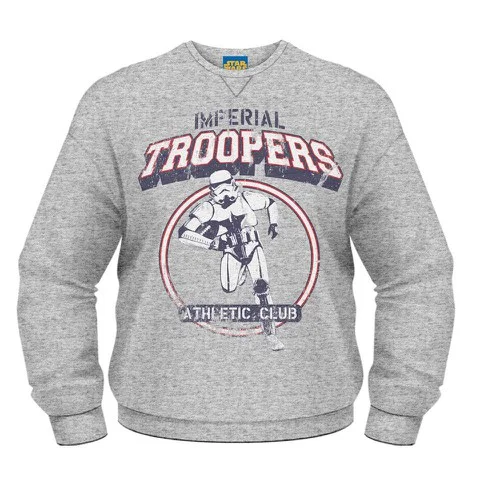 Star Wars Sweatshirt - Imperial Troopers Athletic Club - Grey - S - Grey Image 1