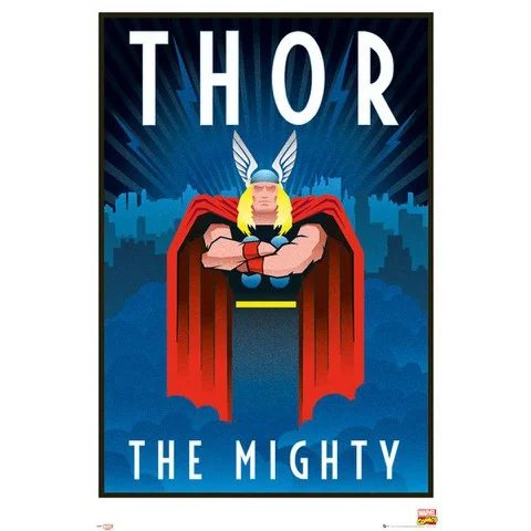 Marvel Retro Thor - Maxi Poster - 61 x 91.5cm Image 1