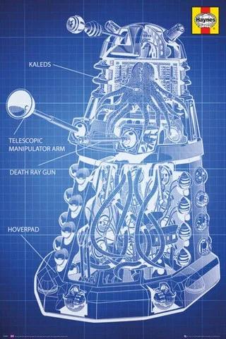 Doctor Who Haynes Dalek Blueprint - Maxi Poster - 61 x 91.5cm Image 1