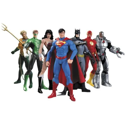 DC Comics New 52 Justice League 7 Pack Action Figure Box Set Image 1
