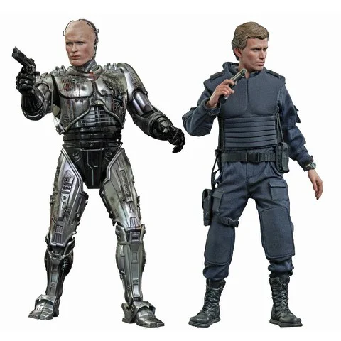 Hot Toys Robocop Battle Damaged Version and Alex Murphy 1:6 Scale Figure Set Image 1