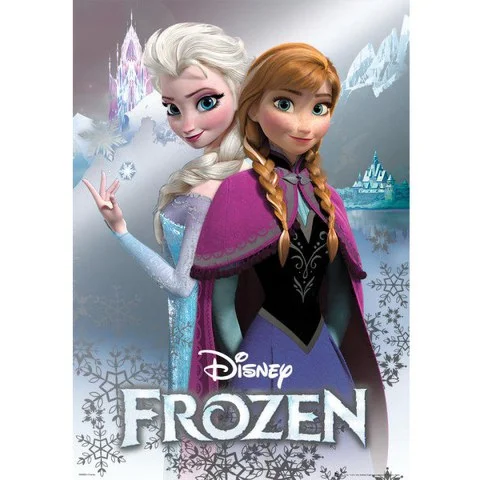 Disney Frozen Anna and Elsa - Metallic Poster - 47 x 67cm Image 1