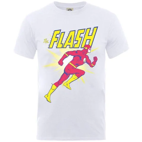 DC Comics Men's Flash Running T-Shirt - White - S - White Image 1