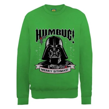 Star Wars Christmas Darth Vader Humbug Sweatshirt - Irish Green