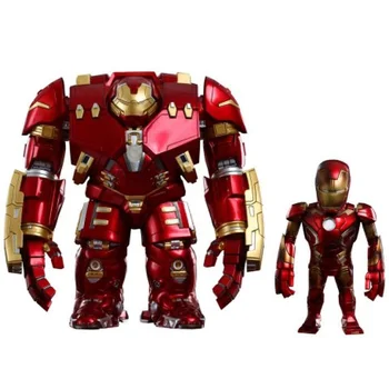 Hot Toys Marvel Avengers Age of Ultron Series 1 Iron Man Mark XLIII Battle Damaged Version and Hulkbuster Collectible Figures