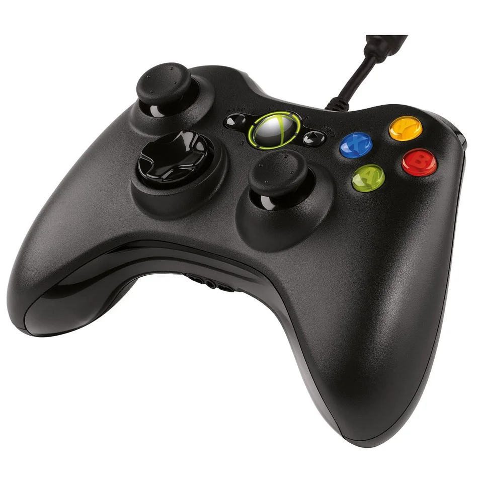 Microsoft Xbox 360 USB Controller for Windows - Black Image 1
