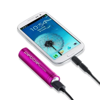 Veho Pebble Smartstick Emergency Portable Battery Back Up Power - Pink (2200mAh)
