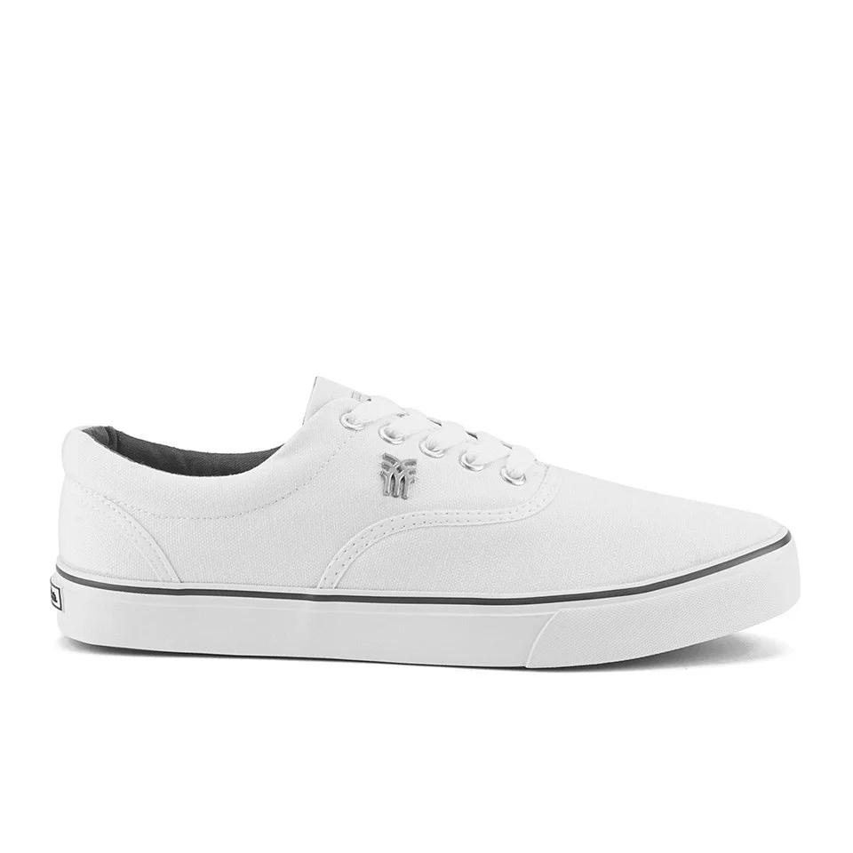 Fenchurch Men's Varial Canvas Pumps - White - UK 6 - White Image 1