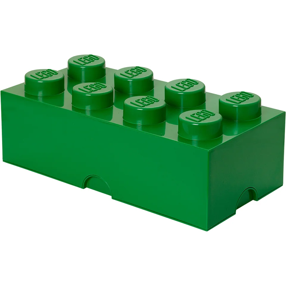 LEGO Storage Brick 8 - Dark Green Image 1