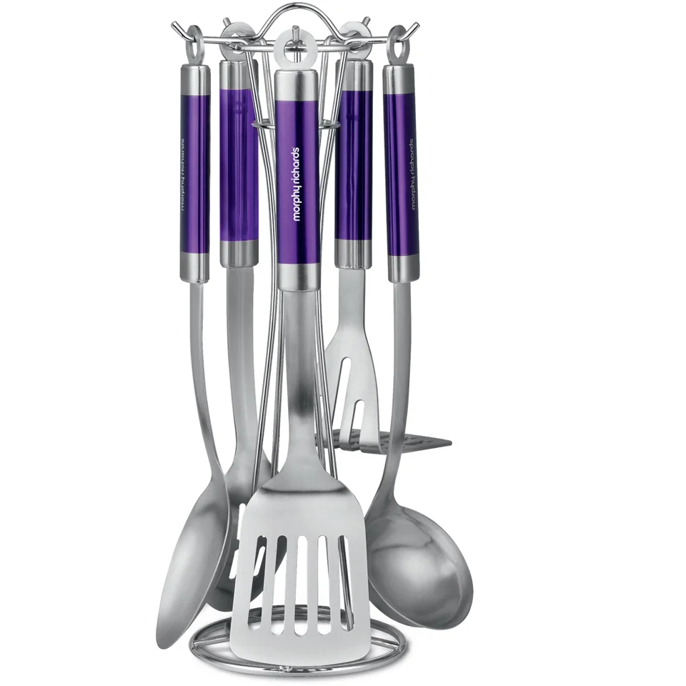 Morphy Richards 46823 5 Piece Tool Set - Plum Image 1