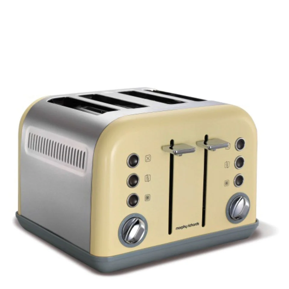 Morphy Richards 242003 New Accents 4 Slice Toaster - Cream Image 1