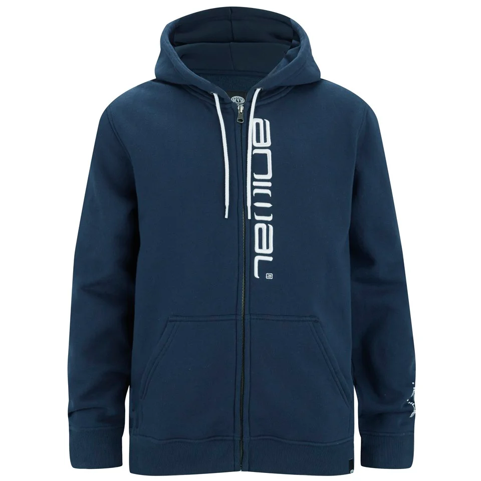 Animal Men's Larue Zip Through Hoody - Indigo - S - Blue Image 1